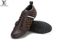 chaussures louis vuitton chaud woman 2013 brown leather brown cloth